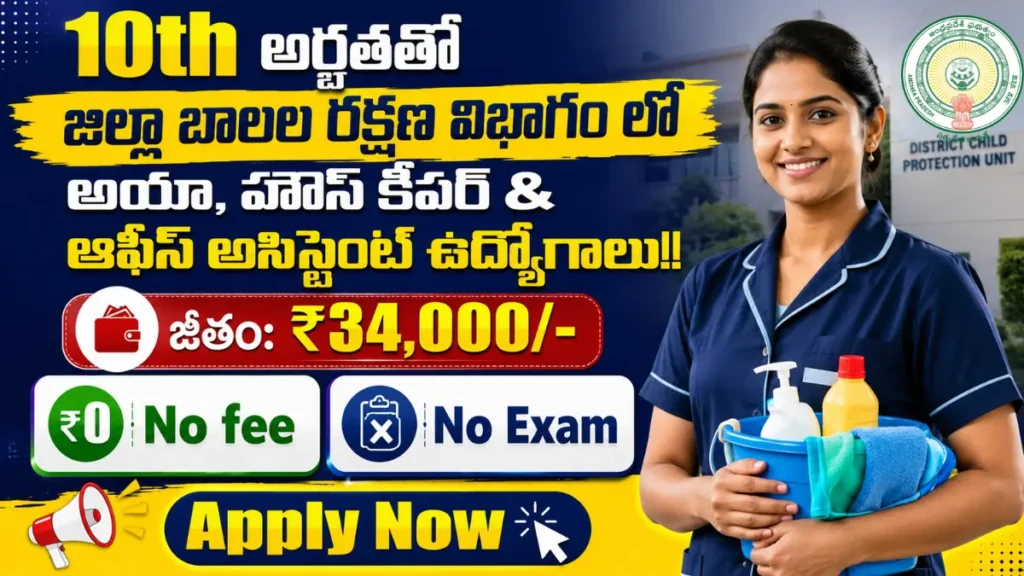 AP DCPU West Godavari Jobs 2026